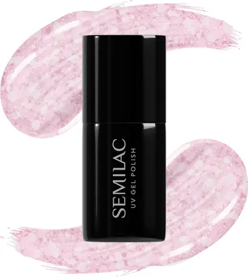 Produktbild von SEMILAC Nagellack 491 Crushed Ice Erdbeereis