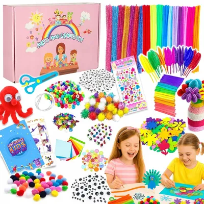 Produktbild von Kreativ-Bastelset für Kinder, 1200 Teile, Geschenk