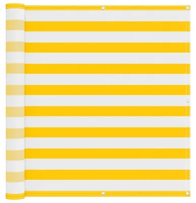 Produktbild von vidaXL Balkonsichtschutz Gelb und Weiß 120 x 200 cm
