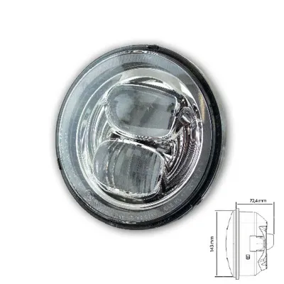 Produktbild von Scheinwerfereinsatz-LED Pearl 5-3/4 chrom