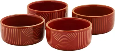 Obrázok produktu pre ARC Súprava misiek na pečenie 4 ks, 8,5 x 4 cm, terakota, keramika, v darčekovej škatuľke