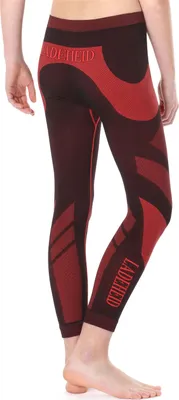 Produktbild von Ladeheid Kinder Mädchen Jungen Thermoaktive Lange Unterhose LASS0009 (Schwarz/Rot, 122-128)