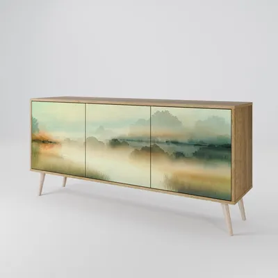 Immagine prodotto di Spacerebels cassettiera a 3 ante - credenza cassettiera - credenza alta - mobile armadio - soggiorno camera da letto - 57,5×164,5×42 (HxLxP)
