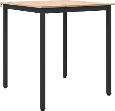 Produktbild von Eleganten-Stil Esstisch 1 PC - küchentisch für 4 Personen, Natur 70x70x75 cm Massives Kiefernholz - Esstische - Möbel26