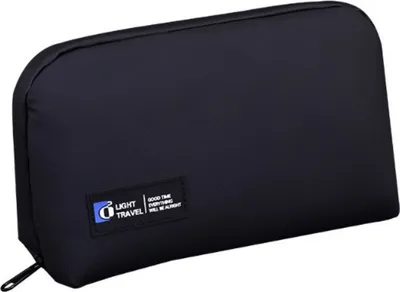 Image de INF Sac de rangement pour accessoires technologiques pour câbles, souris, écouteurs Le noir