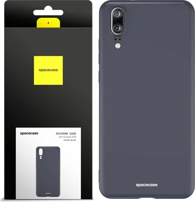 Immagine prodotto di Custodia in silicone SPACECASE Custodia in silicone per Huawei P20 Nero