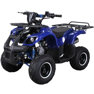 Produktbild von Kinderquad ATV S-8 125 cc Quad | Midiquad - Miniquad - Benzin - Pocket Bike - Pocketquad - Automatik - Not-Aus-Leine - Alarmanlage (Blau)