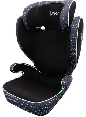 Image de siège auto 2 en 1, norme i-Size ECE R129 pour enfants de 100 à 150 cm, siège auto pour enfants réglable en hauteur, noir |Basic de PETEX