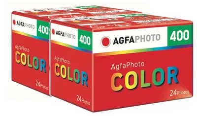 Produktbild von AgfaPhoto Color 400-24 Kleinbildfilm 2er Pack mit Aufbewarungstasche