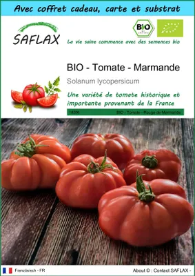 Image de SAFLAX Ensemble-cadeau -- Tomate - Marmande - 10 graines - Solanum