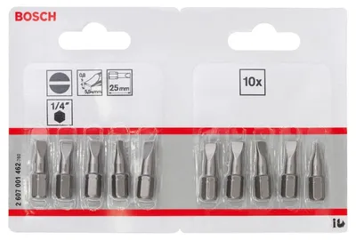 Produktbild von Schrauberbit Extra-Hart S 0,8 x 5,5, 25 mm, 10er-Pack