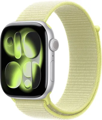 Produktbild von Apple MFF94ZM/A Intelligentes tragbares Accessoire Band Gelb Nylon, Recyceltes Polyester, Elasthan