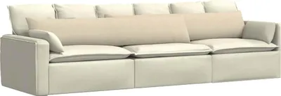 Zdjęcie produktu dla vidaXL Poduszki na sofę 2 szt. kremowe 200 x 40 cm tkanina