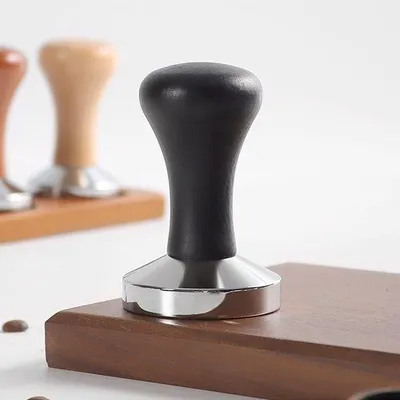 Produktbild von Tafellinnen- und Kaffeebrecher, Handgriff, ein Stück, Barista-Artikel, schwarz, 51MM