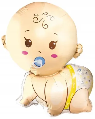 Produktbild von Folienballon Baby Boy, Babyparty, Geburtstag, ein Jahr alt, 65 x 77 cm