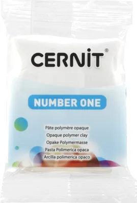 Zdjęcie produktu dla Cernit Polymer Clay N°1 Glinka polimerowa White Opaque 56 g
