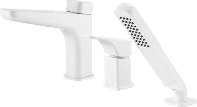 Produktbild von Wannenarmatur, 3 Löcher Mischer, Einhebel bianco