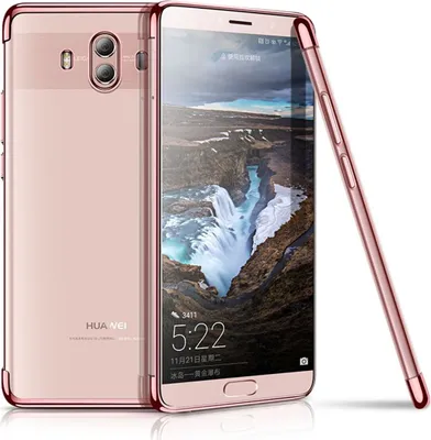 Image de Coque de protection transparente rose pour Huawei Mate 10