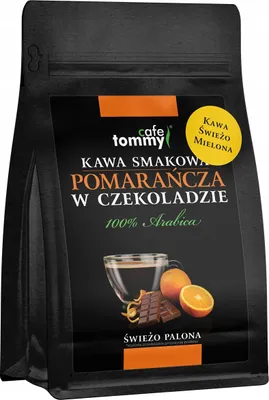 Obrázok produktu pre Aromatizovaná mletá káva 100 % Arabica ČOKOLÁDA-POMARANČ 250 g Čerstvo pražená