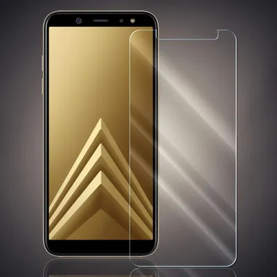 Produktbild von Panzer Folie für Samsung Galaxy A6 2018 Echt Glas Displayschutzfolie Transparent Glasfolie 9H Härtegrad Schutzglasfolie