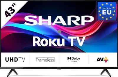Sharp 43GJ4225E, 109,2 cm (43"), 3840 x 2160 Pixel, LED, Smart-TV, WLAN, Schwarz