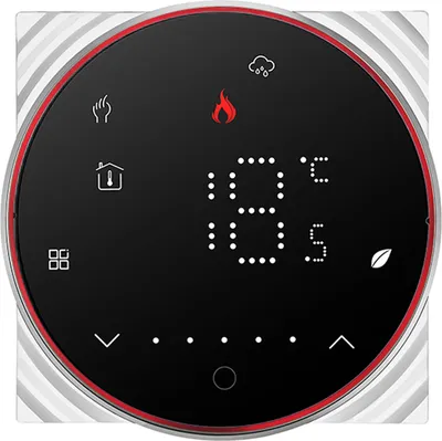 Produktbild von 5x Smart Thermostat, Dimmbarer Lichtfarbe fuer 3A Wassererwaermung Fussbodenheizung, Programmierbarer Raumthermostat Digital Thermostat Wandthermostat