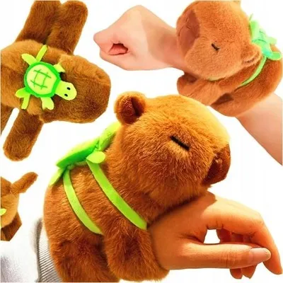 Produktbild von Kapibara Plüschfigur – Leuchtend & Singend – Lustiger Handspielzeug-Kuscheltier mit wackelndem Schwänzchen – Interaktives Spielzeug für Kinder