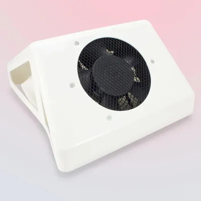 Immagine prodotto di Aspiratore per polvere di unghie - Apparecchio da tavolo - 80 W - Elevata potenza di aspirazione - Funzionamento silenzioso - Efficiente raccolta della polvere - Per studio e casa