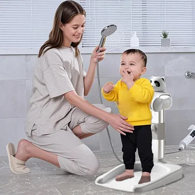 Productafbeelding van Opvouwbare antislip-badstandaard met verstelbare hoogte voor baby's van 0-36 maanden