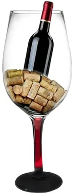 Image de Verre à vin géant de 2500 ml, en cristal soufflé à la bouche, idéal pour le vin rouge