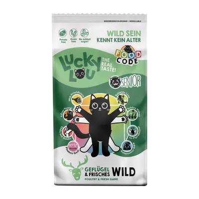 Image de Lucky Lou Food Code Lifestage Adult Volaille & Gibier 340g SENIOR