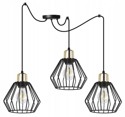 Image de Suspension, lustre, abat-jour en fil métallique, LED