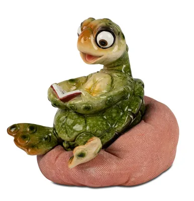 Produktbild von Formano 2er Set Schildkröten auf Kissen 10cm Deko Figuren Kunststein Skulpturen