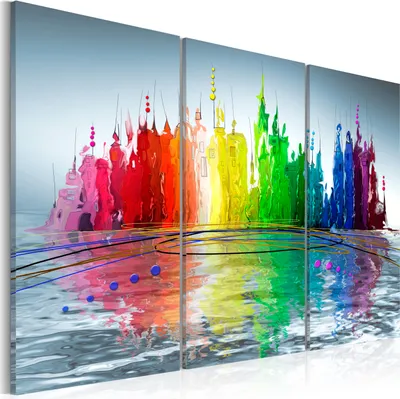 Produktbild von Modernes Wandbild 020101-126 (120x80) - 3 Teilig Bilder Fotografie auf Vlies Leinwand Foto Bild Dekoration Wand Bilder Kunstdruck Abstrakt