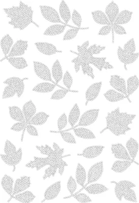 Produktbild von Blatt-Herbstblätter-Strass-Bügelapplikation