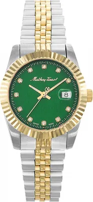 Produktbild von Damenarmbanduhr MATHEY-TISSOT D810BV in klassischem Grün für Paare.