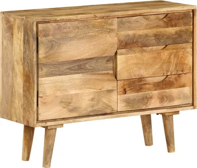 Zdjęcie produktu dla Szafka z litego drewna mango, 90 x 30 x 69 cm