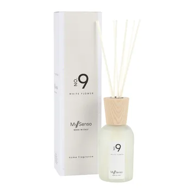 Produktbild von Diffuser Premium 240 ml N°9 White Flower, My Senso, Raumduft, inkl. 8 Faserstäbchen, Duftstäbchen