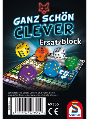 Immagine prodotto di Schmidt Spiele Molto intelligente! Gioco di dadi a blocco singolo