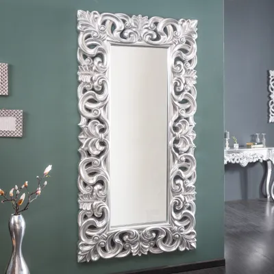 Produktbild von Großer Barock Design Spiegel VENICE silber antik 90x180cm Wandspiegel