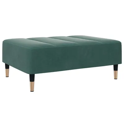 Immagine prodotto di Poggiapiedi Verde Scuro 77x55x31 cm in Velluto