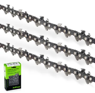 Produktbild von 3x Original BullPower Sägeketten / Ersatzketten für STIHL MSA120, MSA140, HTA50, HTA66, HTA86 - 1/4' LP 1,1mm 64TG