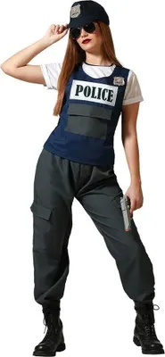 Immagine prodotto di Costume da poliziotta Atosa Nero XL Nero XL