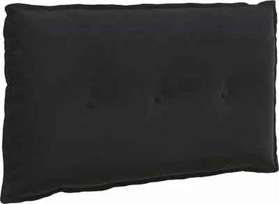 Image de vidaXL Dossier Coussin Noir 80 x 50 cm Tissu velours côtelé