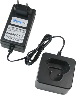 Produktbild von Trade-Shop 10,8V Li-Ion Akku Ladegerät für Makita DF330DFE FD02 FD02W FD02Z HP330DWX HP330DZ JR101D