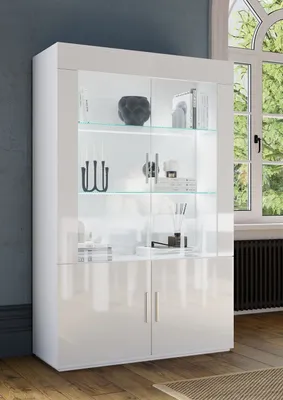 Produktbild von Vitrine Venere 4-Türig in Weiß