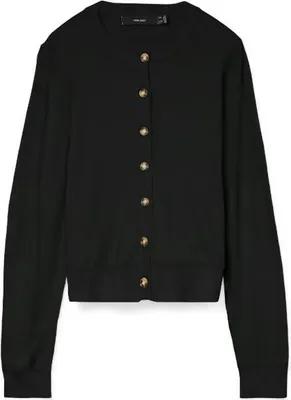 Produktbild von Vero Moda VMSABA PLAIN LS O-NECK CARDIGAN NOO Black XS