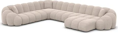 Produktbild von Strukturstoff U-Form XXL Wohnlandschaft Liora Beige Rechts