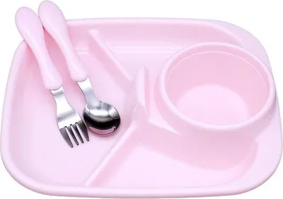 Produktbild von 4-teiliges Kinderteller, aus recycelbarem BPA-freiem Kunststoff, Teller für Kleinkinder und Kinder, Picknick- und Party-Set für Jungen und Mädchen - rechteckig