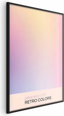 Produktbild von Posterpapier Poster - Peaceful Drift - Delicate Pastel Shades Creating a Harmonious Whole 60x90 cm Muster n-H-10016-ao-a
